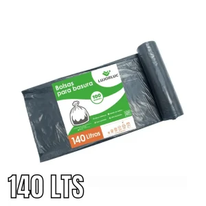 Bolsa Para Basura Con Fuelle Negro 140 lts 100 und
