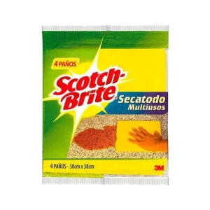 Paño Absorbente SCOTCH BRITE Multiusos Amarillos 4 und