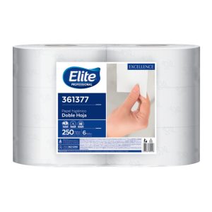 Papel Higiénico Jumbo ELITE Excellence Blanco 2H 250 mts x 6 und