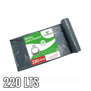 Bolsa Para Basura Con Fuelle Negro 220 lts 100 und