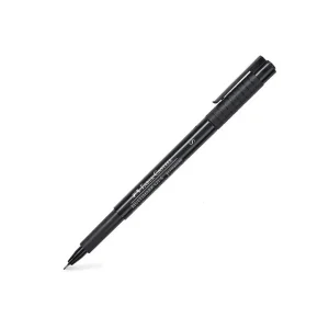 Plumón Indeleble FABER CASTELL 421 S Negro 12 und