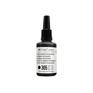 Tinta FABER CASTELL Plumón Pizarra 305 Negro 12 und