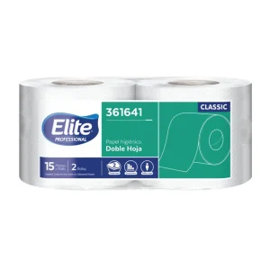Papel Higiénico ELITE Classic Blanco 2H 15 mts 2 und