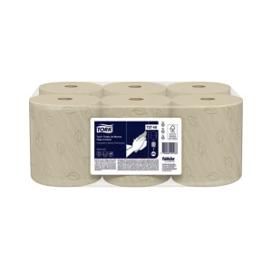 Papel Toalla Jumbo TORK Flujo Central Natural 2H 120 mts x 6 und