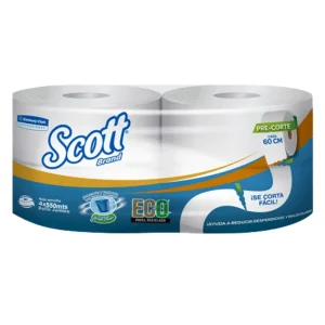 Papel Higiénico Jumbo SCOTT Blanco 550 mts x 4 und