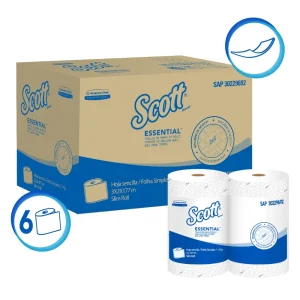 Papel Toalla Jumbo SCOTT Essential Blanco 177 mts x 6 und