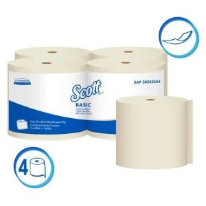 Papel Toalla Jumbo SCOTT Essential Natural 400 mts x 4 und
