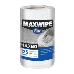 Paños Limpieza MAXWIPE Max60 Blanco 125 Paños x 6 und