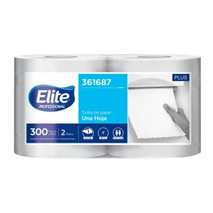 Papel Toalla Jumbo ELITE Plus Blanco 300 mts x 2 und