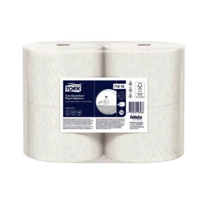 Papel Higiénico Jumbo TORK Flujo Central Blanco 2H 200 mts x 4 und