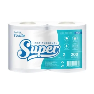Papel Toalla Jumbo SUPER Plus Blanco 200 mts x 2 und SAP 20483