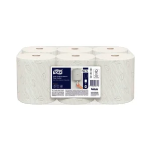 Papel Toalla Jumbo TORK Flujo Central Blanco 3H 100 mts x 6 und