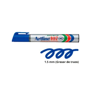 Plumón Indeleble ARTLINE 107 Azul 1.5 mm 12 und