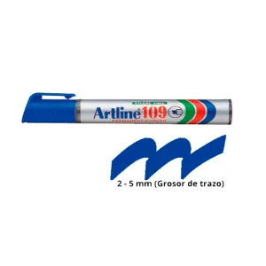 Plumón Indeleble ARTLINE 109 Azul 5 mm 12 und