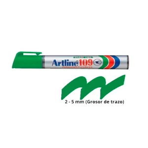 Plumón Indeleble ARTLINE 109 Verde 5 mm 12 und