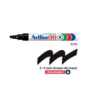 Plumón Indeleble ARTLINE 90 Negro 2.5 mm 12 und