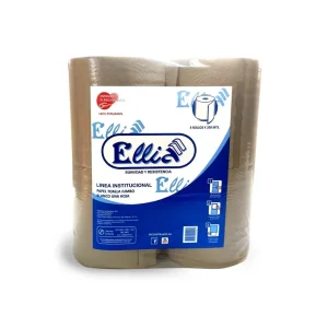 Papel Toalla Jumbo ELLIA Natural 200 mts x 4 und