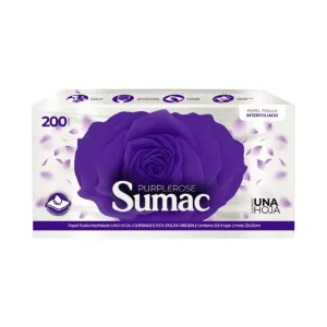 Papel Toalla Interfoliado SUMAC Purplerose Blanco 200 und x 20 pqts