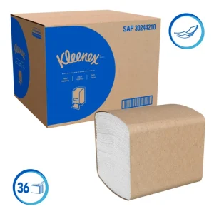 Papel Higiénico Interfoliado KLEENEX Bulk Pack Blanco 2H 250 und x 36 pqts