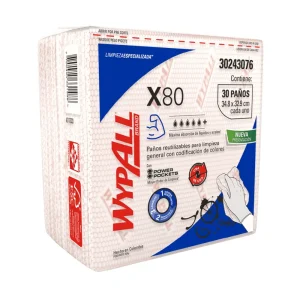Paños Limpieza WYPALL X80 Rojo Interfoliado 30 Paños x 10 pqts