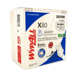 Paños Limpieza WYPALL X80 Crema Interfoliado 30 Paños x 10 pqts