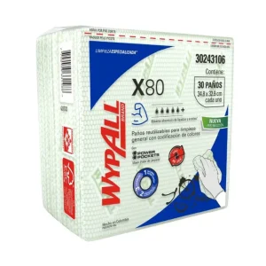 Paños Limpieza WYPALL X80 Verde Interfoliado 30 Paños x 10 pqts