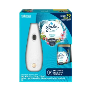 Ambientador Automático GLADE Completo Paraiso Azul 270 ml