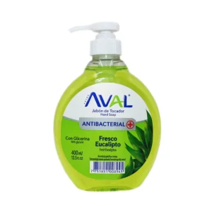 Jabón Líquido AVAL Antibacterial Fresco Eucalipto 400 ml