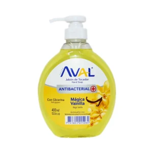 Jabón Líquido AVAL Antibacterial Mágica Vainilla 400 ml