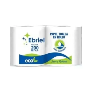 Papel Toalla Jumbo EBRIEL Ecologico 200 mts x 2 und