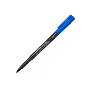 Plumón Indeleble FABER CASTELL 421 F Azul 12 und