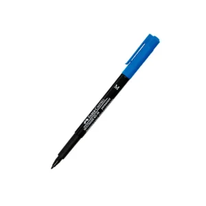 Plumón Indeleble FABER CASTELL 421 M Azul 12 und