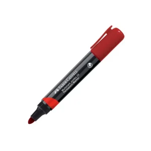 Plumón Indeleble FABER CASTELL Jumbo 23 Rojo 12 und