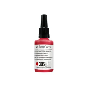 Tinta FABER CASTELL Plumón Pizarra 305 Rojo 12 und