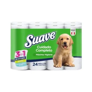 Papel Higiénico SUAVE Verde 2H Blanco 20 mts 24 und