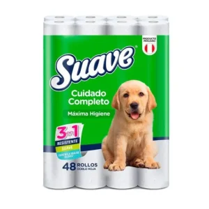 Papel Higiénico SUAVE Verde 2H Blanco 21 mts x 48 und