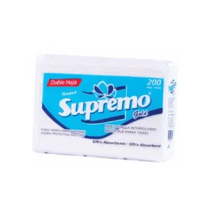Papel Toalla Interfoliado SUPREMO Gold Blanco 2H 200 und x 20 pqts