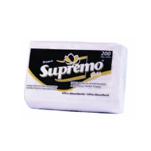 Papel Toalla Interfoliado SUPREMO Gold Blanco 200 und x 20 pqts
