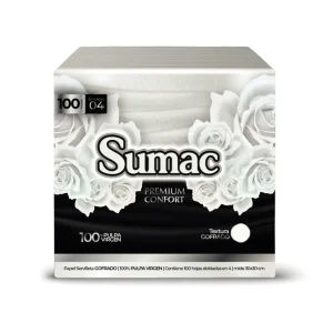 Servilleta Sumac Premium Confort Doblada en 4 Blanco 100 und