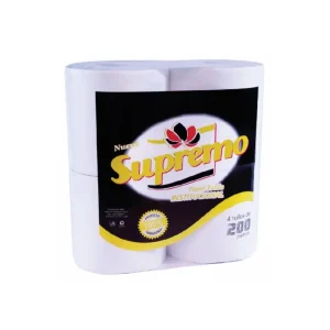 Papel Toalla Jumbo SUPREMO Blanco 200 mts x 4 und