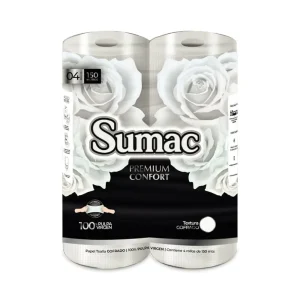 Papel Toalla Jumbo SUMAC Premium Confort Blanco 150 mts x 4 und