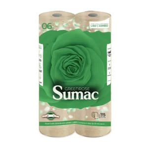 Papel Toalla Jumbo SUMAC Greenrose Ecológico 115 mts x 6 und