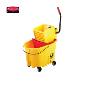 Balde Exprimidor RUBBERMAID 33.1 lts y Accesorio Amarillo