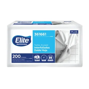 Papel Toalla Interfoliado ELITE Plus Blanco 2H 200 und