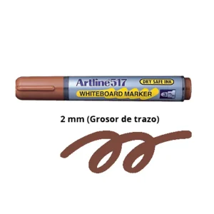Plumón de Pizarra Acrílica ARTLINE 517 Marron 2 mm 12 und
