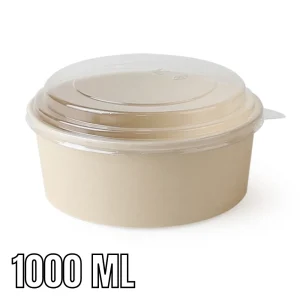 Bowl De Bambú Tapa Pet 1000 ml 600 und