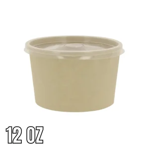Bowl Bambú Sopero Tapa PP 12 Onz 500 und