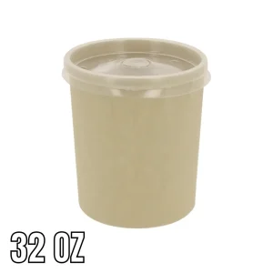 Bowl Bambú Sopero Tapa PP 32 Onz 500 und