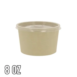 Bowl Bambú Sopero Tapa PP 8 Onz 500 und