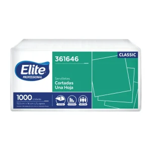 Servilleta ELITE Classic Blanco 14cm x 13.5cm 1000 und